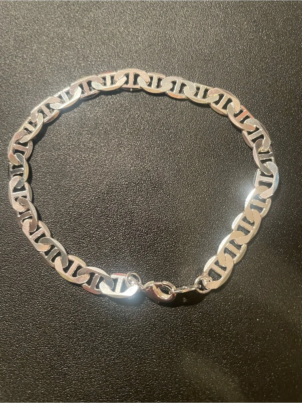 Avon Polished Silver-Tone Link Bracelet